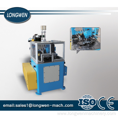 High speed metal end cap making line rotary liner
